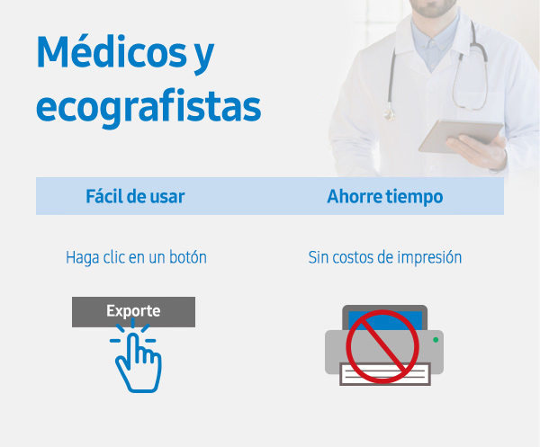 Médicos y ecografistas