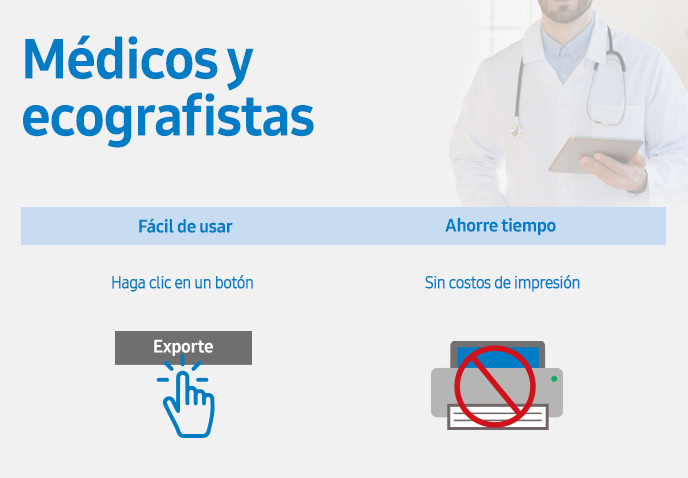 Médicos y ecografistas