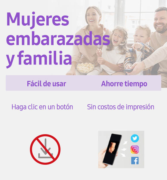Mujeres embarazadas y familia